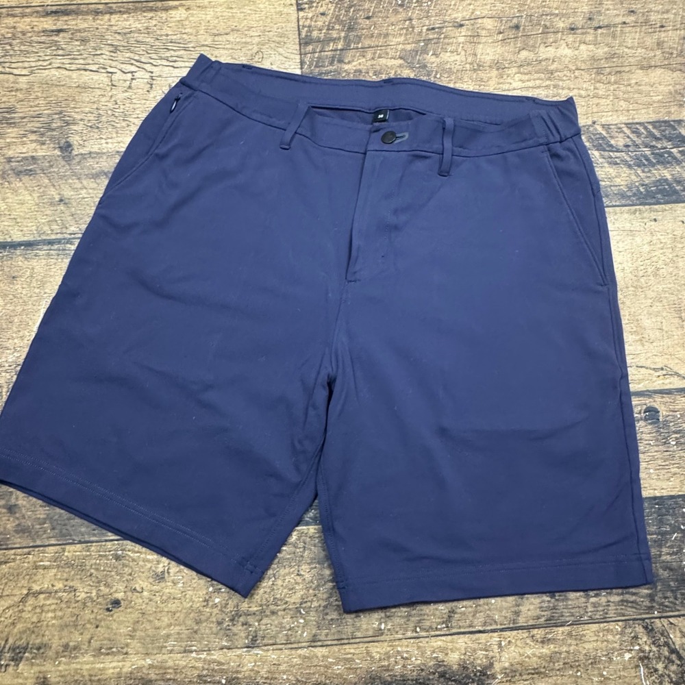 Public Rec GoTo‎ Shorts Mens 36 Navy Blue Athletic Performance Stretch Golf